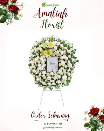 Krans Bunga Duka Cita di Ketintang